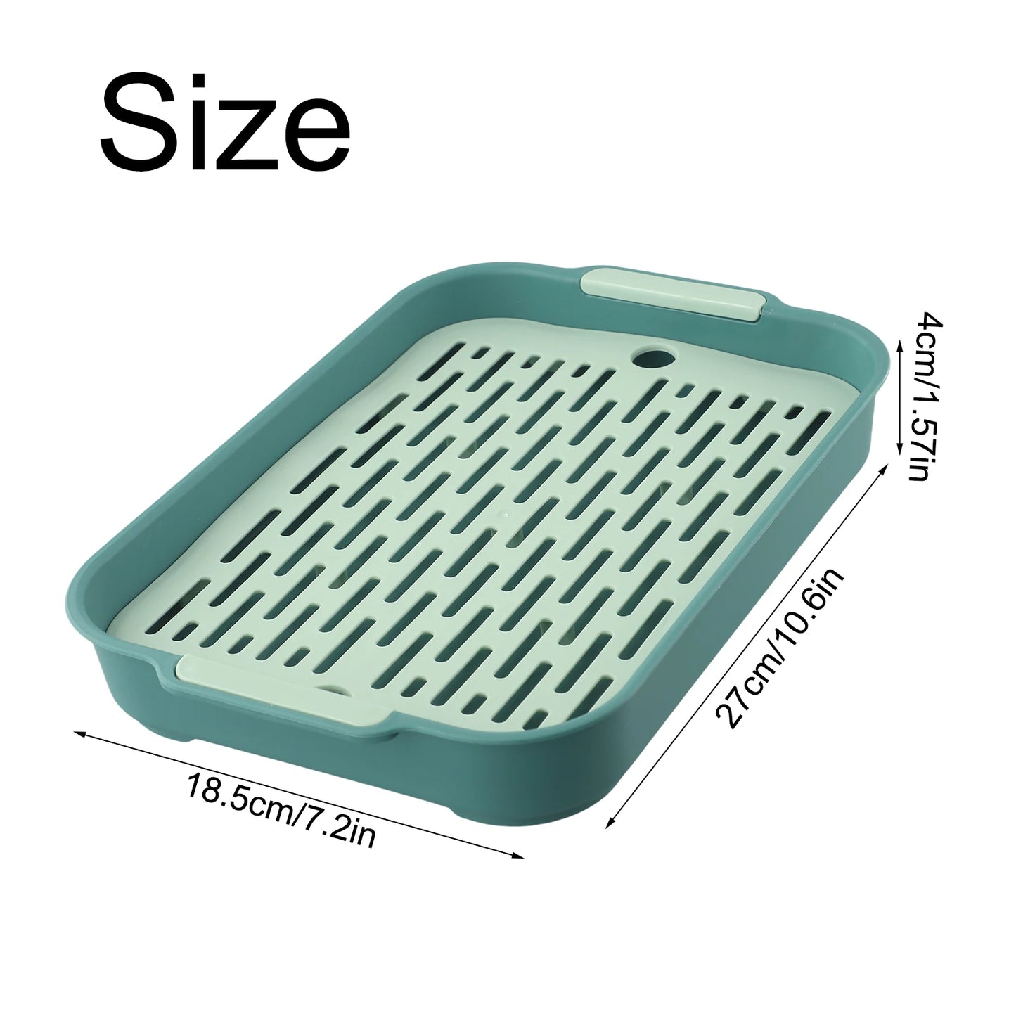 Tálca Nyúl Alomtálca Nagy Tér Sima Sarokkal Levehető Kialakítás 27x18,5x4cm Kék Kisállat Kiképzéshez Kisállat Kiképzéshez