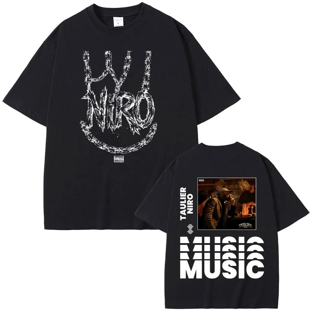 Rapper Niro OX7 album grafikus póló férfi női hiphop divat