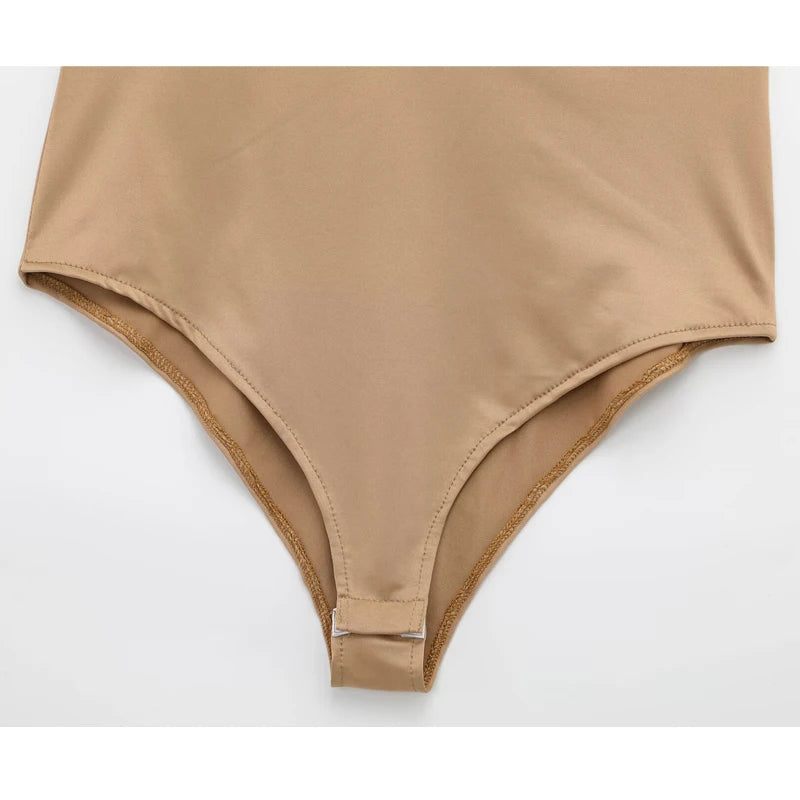 MUJER Szexi szatén body Női Hát nélküli Bustier Top Női Szexi Ruhák Fehérnemű Bodyk Női Ujjatlan Női Top Body