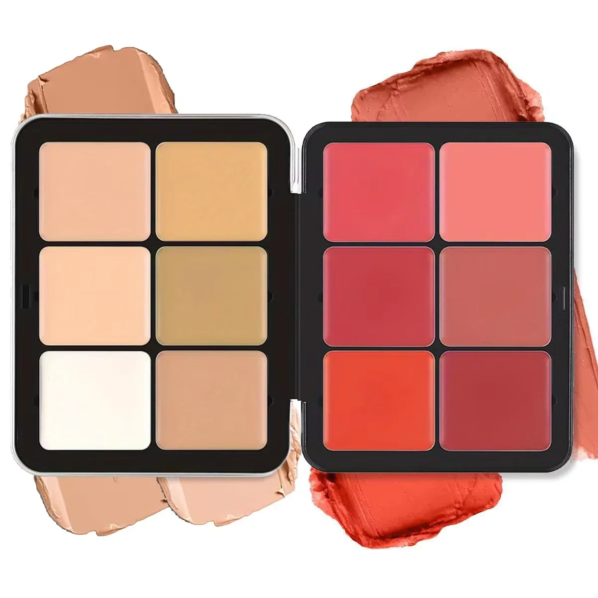 12 színű korrektor és pirosító paletta Matt és highlighter kontúr smink pirosító paletta