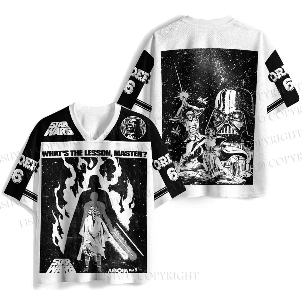 Star Wars klasszikus filmes logós gyerek póló, retró, utcai viselet, rövid ujjú, V-nyakú, unisex hiphop, hétköznapi rajongói felső