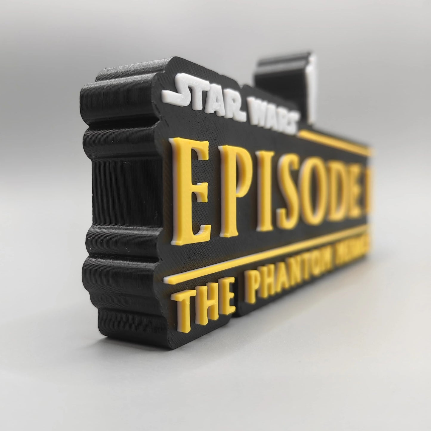 ÚJ Stock 3D nyomtatású Star Wars filmsorozat Star Wars logó sztereoszkopikus betűtípus álló tábla névtábla modell játékok gyűjtemény ajándék