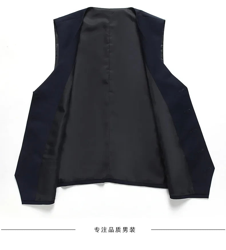 Férfi öltöny Butik Üzleti (Blazer + Mellény + Nadrág) Úri Esküvői Hétköznapi Professzionális Formális öltöny 3 részes M-6XL