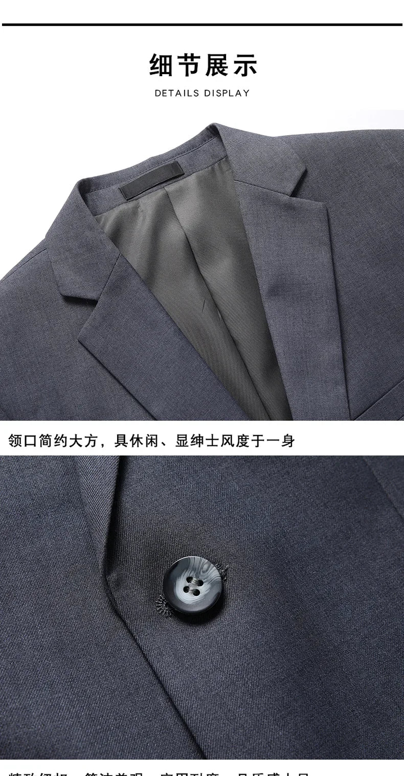 Férfi öltöny Butik Üzleti (Blazer + Mellény + Nadrág) Úri Esküvői Hétköznapi Professzionális Formális öltöny 3 részes M-6XL