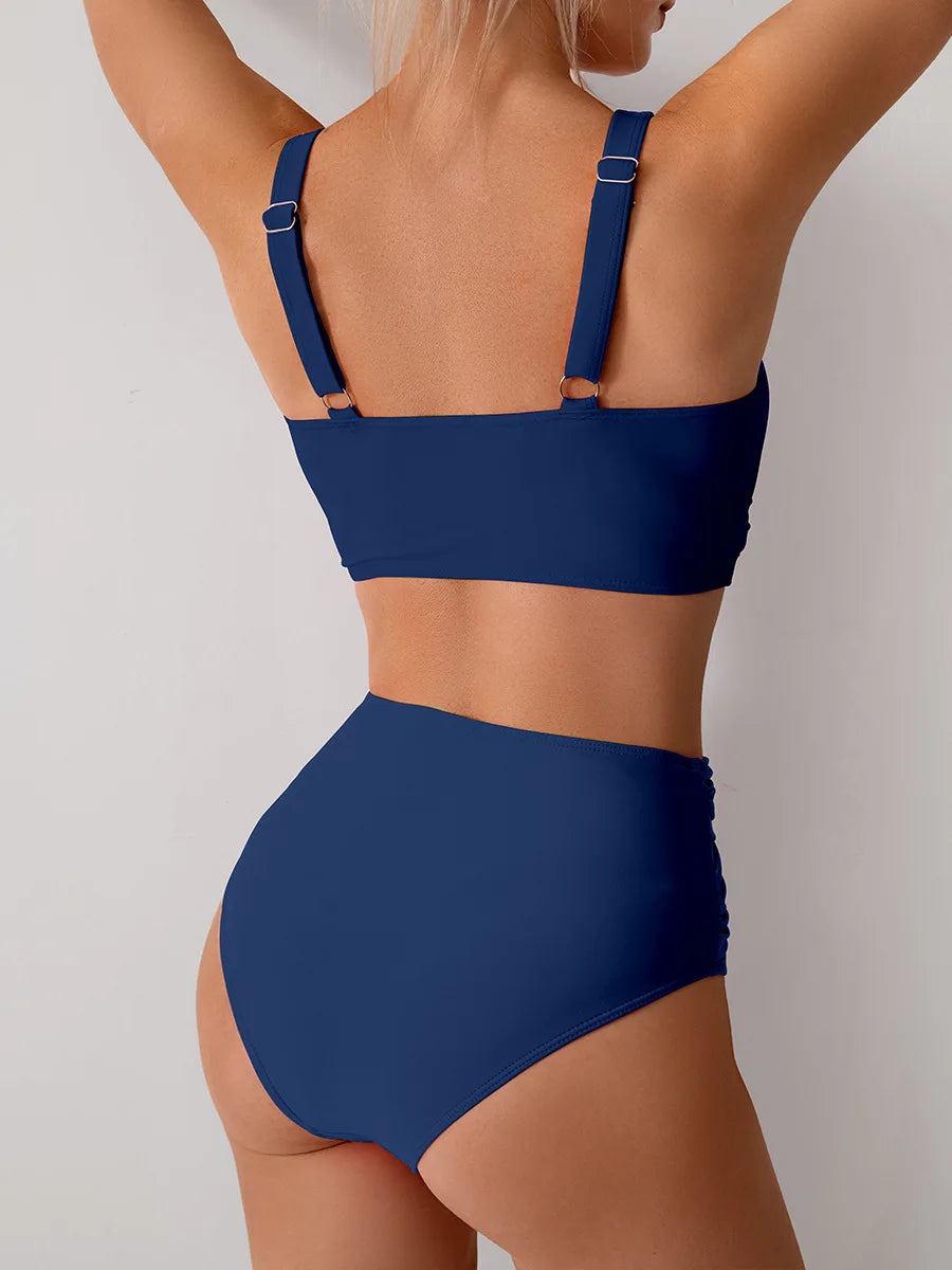 Nyári szexi bikinik push up fürdőruhák női fürdőruha női strandruhákhoz fürdőruhák magas derekú bikiniszett medencefürdőző