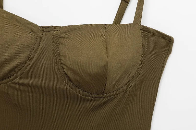 MUJER Szexi szatén body Női Hát nélküli Bustier Top Női Szexi Ruhák Fehérnemű Bodyk Női Ujjatlan Női Top Body