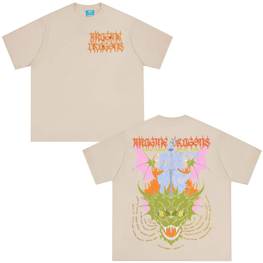 Imagine Dragons Band Loom World Tour 2025 póló Férfi Női ruházat