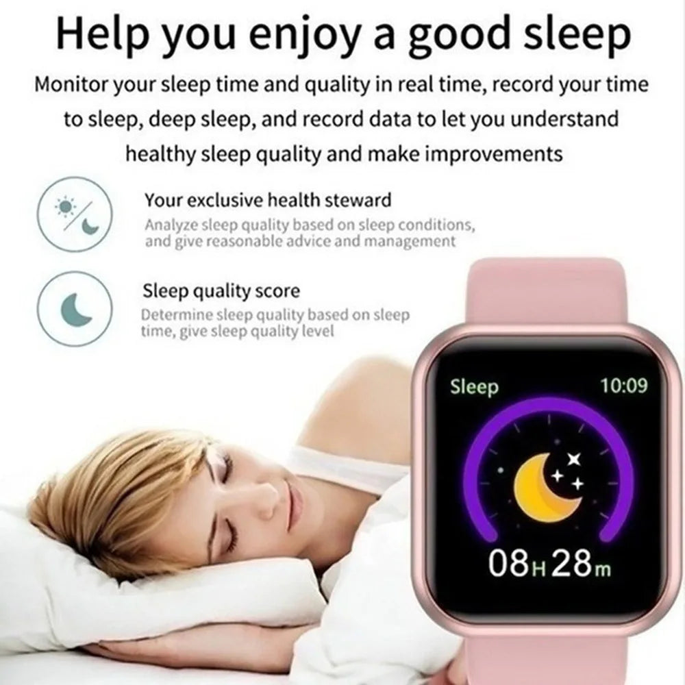 Okosóra nőknek, férfiaknak, Bluetooth-os telefonlejátszó, zene, fitnesz, sport karkötő, alvásfigyelő, digitális órák