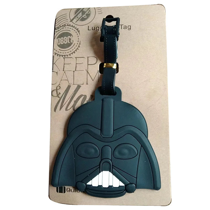 Star Wars utazó poggyászcímke rajzfilmfigura aranyos bőrönd azonosító címke beszállópoggyász címke divatos medál dísz ajándék