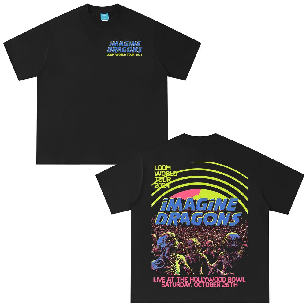 Imagine Dragons Band Loom World Tour 2025 póló Férfi Női ruházat