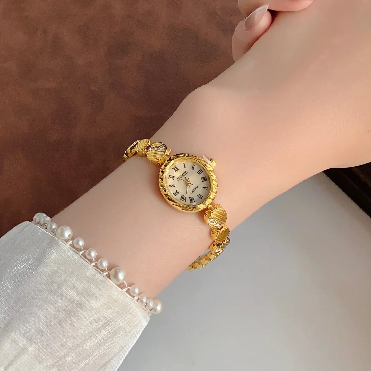 Női karórák Top márkájú luxus karórák női divatos arany karkötős óra női elegáns óra női montre femme