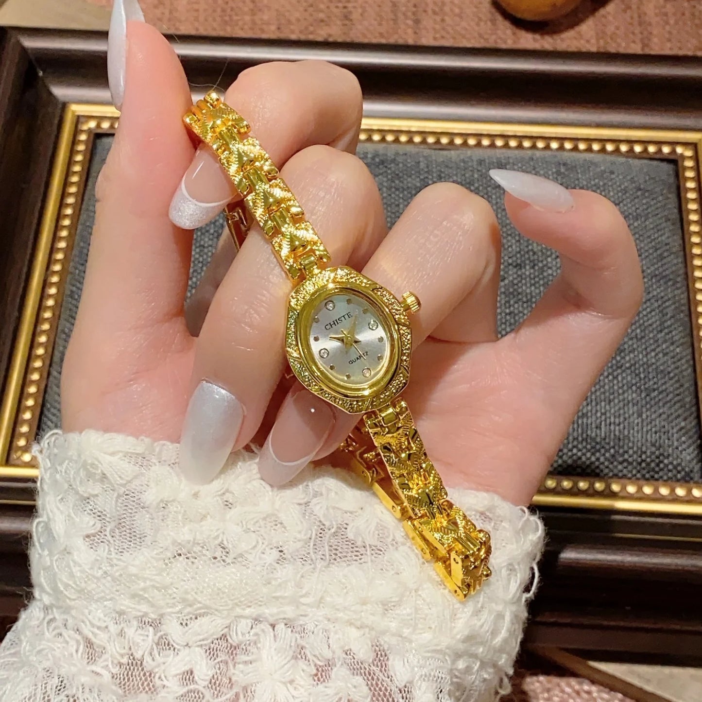 Női karórák Top márkájú luxus karórák női divatos arany karkötős óra női elegáns óra női montre femme