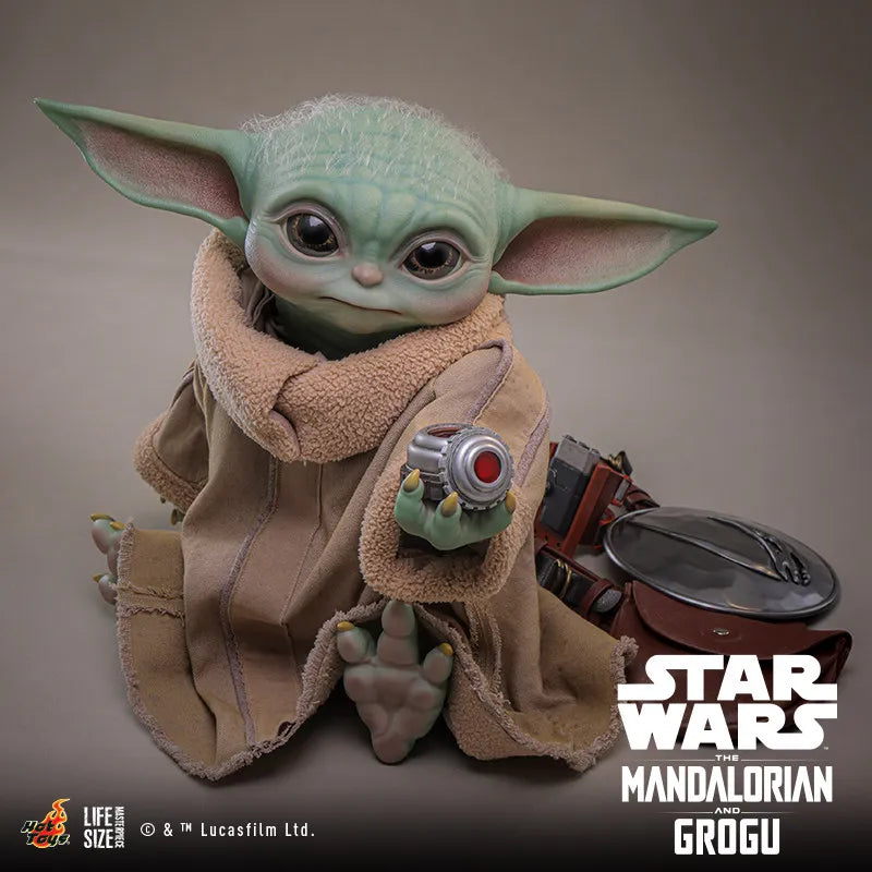 Hot Toys A Mandalóri Grogu Lms016 Grogu 1/6 37,5 cm-es filmes ajándéktárgy, asztali dísz, rajongói gyűjtemény