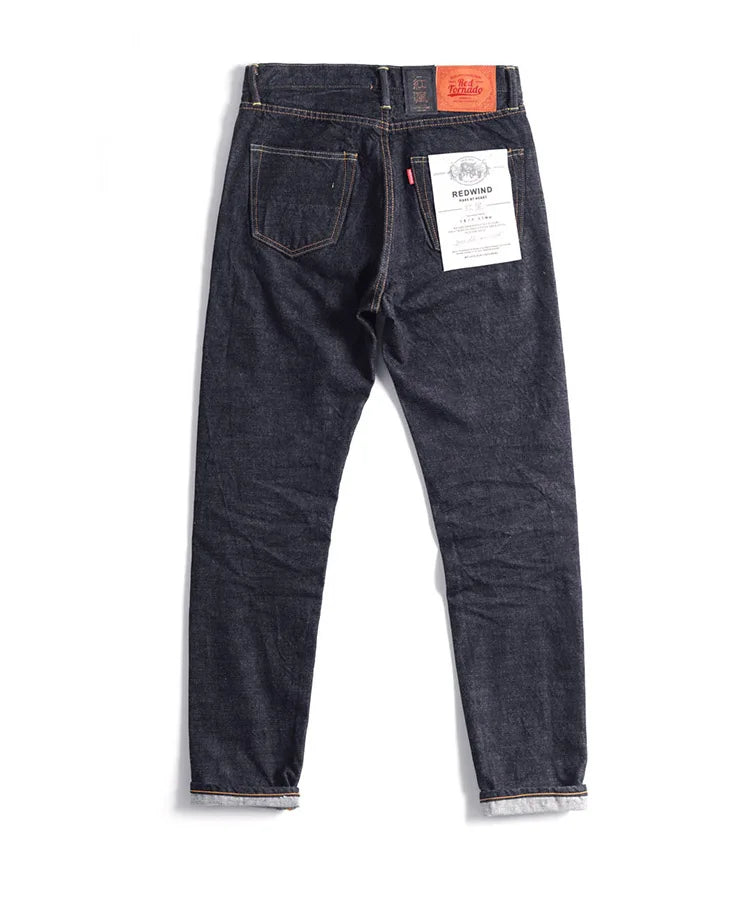 Piros Tornado Customized Tapered Jeans 14oz Selvedge Denim Nadrág Sanforized