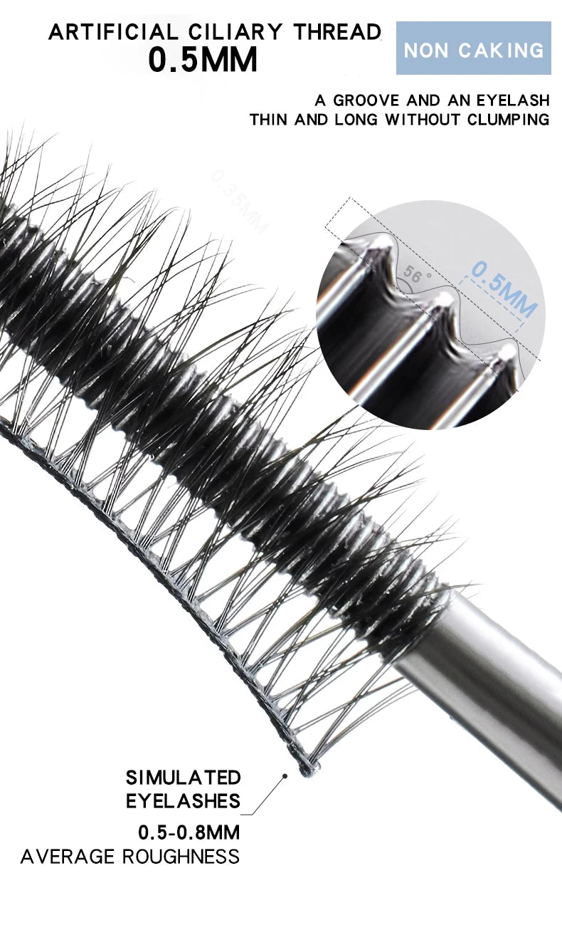 MACK ANDY Eredeti Szempillaspirál Dúsító és Hosszantartó Szempillaspirál Mosható Hosszantartó és Maszatolásálló Make Up Legfeketébb Fekete Szempilla