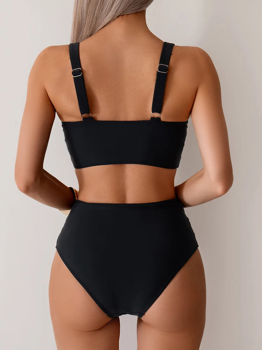 Nyári szexi bikinik push up fürdőruhák női fürdőruha női strandruhákhoz fürdőruhák magas derekú bikiniszett medencefürdőző
