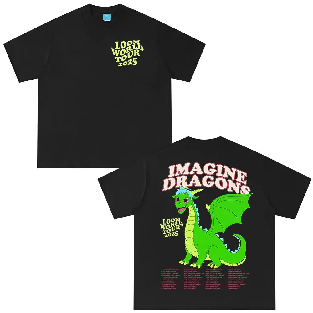 Imagine Dragons Band Loom World Tour 2025 póló Férfi Női ruházat