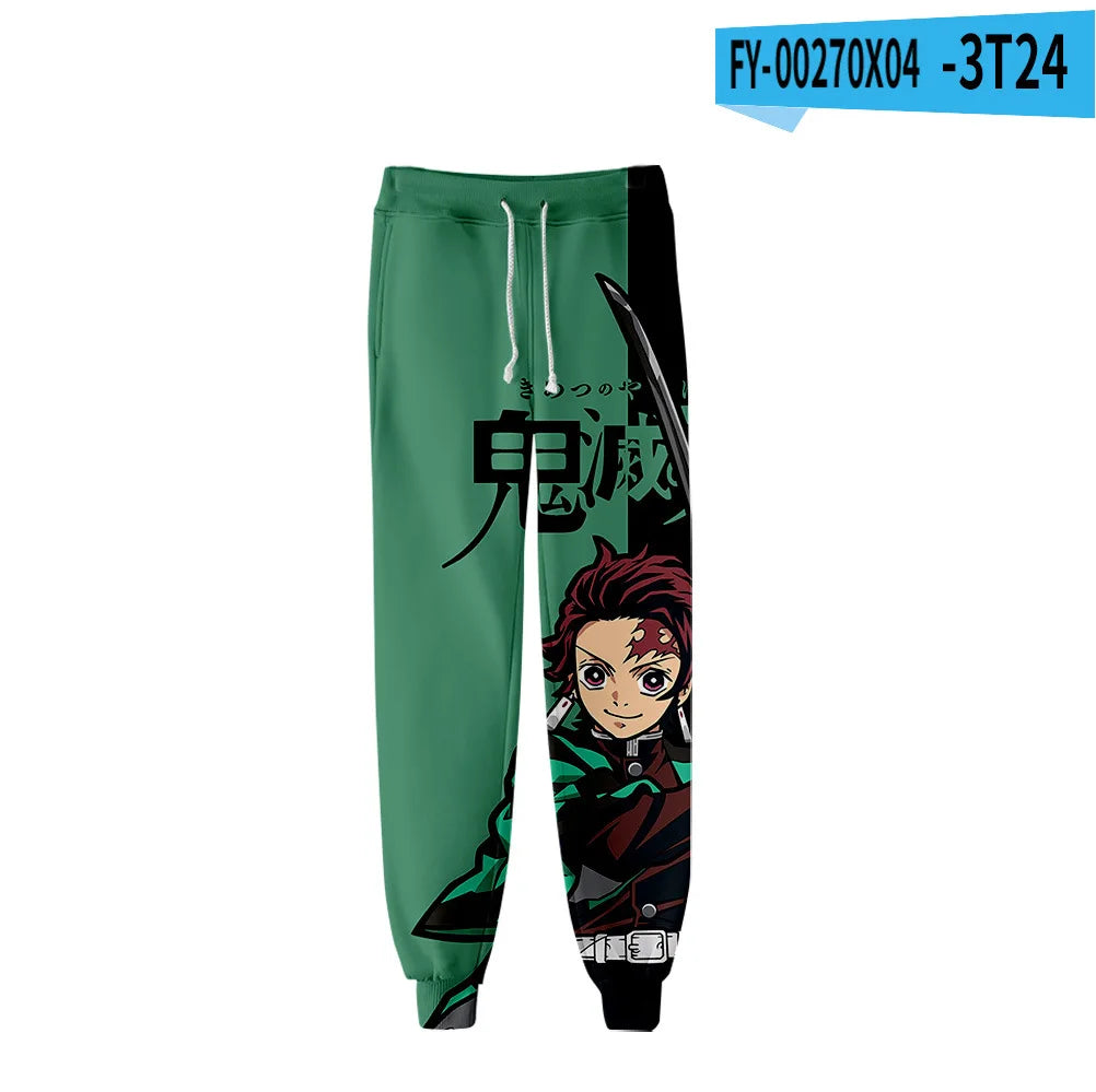 Kimetsu No Yaiba Tomioka Giyuu Fiú Lány Hosszú Nadrág Demon Slayer Melegítőnadrág Férfi Női Anime Rajzfilm Sportruházat