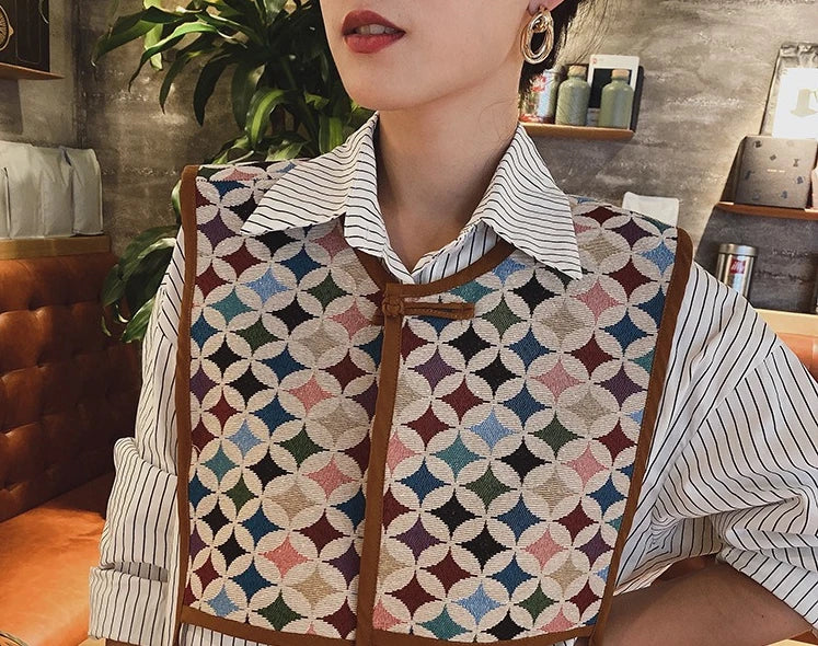 Mellények Női Hímzett Fűzős Sikkes Vintage Mindenféle Alkalmi Koreai Divat Nyári Klasszikus Elterjedt Mellény Harajuku Finom