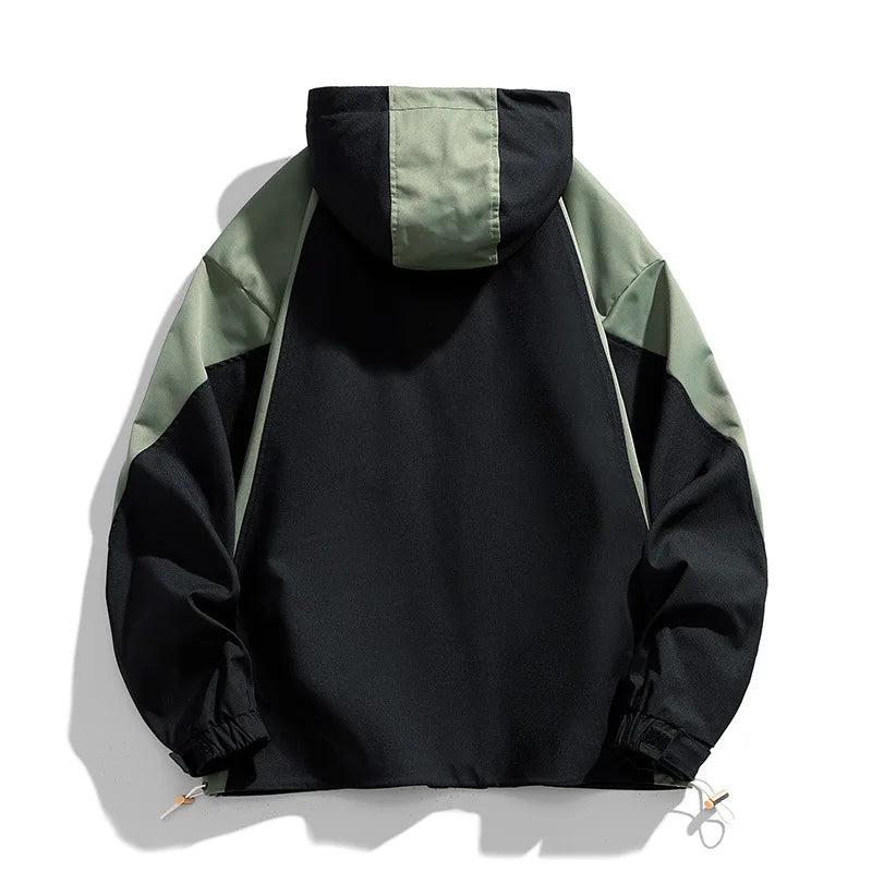 Férfi kapucnis dzseki, laza felsőruházat, túrázáshoz, sportruházat, férfi lezser, lélegző dzseki, férfi széldzseki, plus size M-8XL 150KG