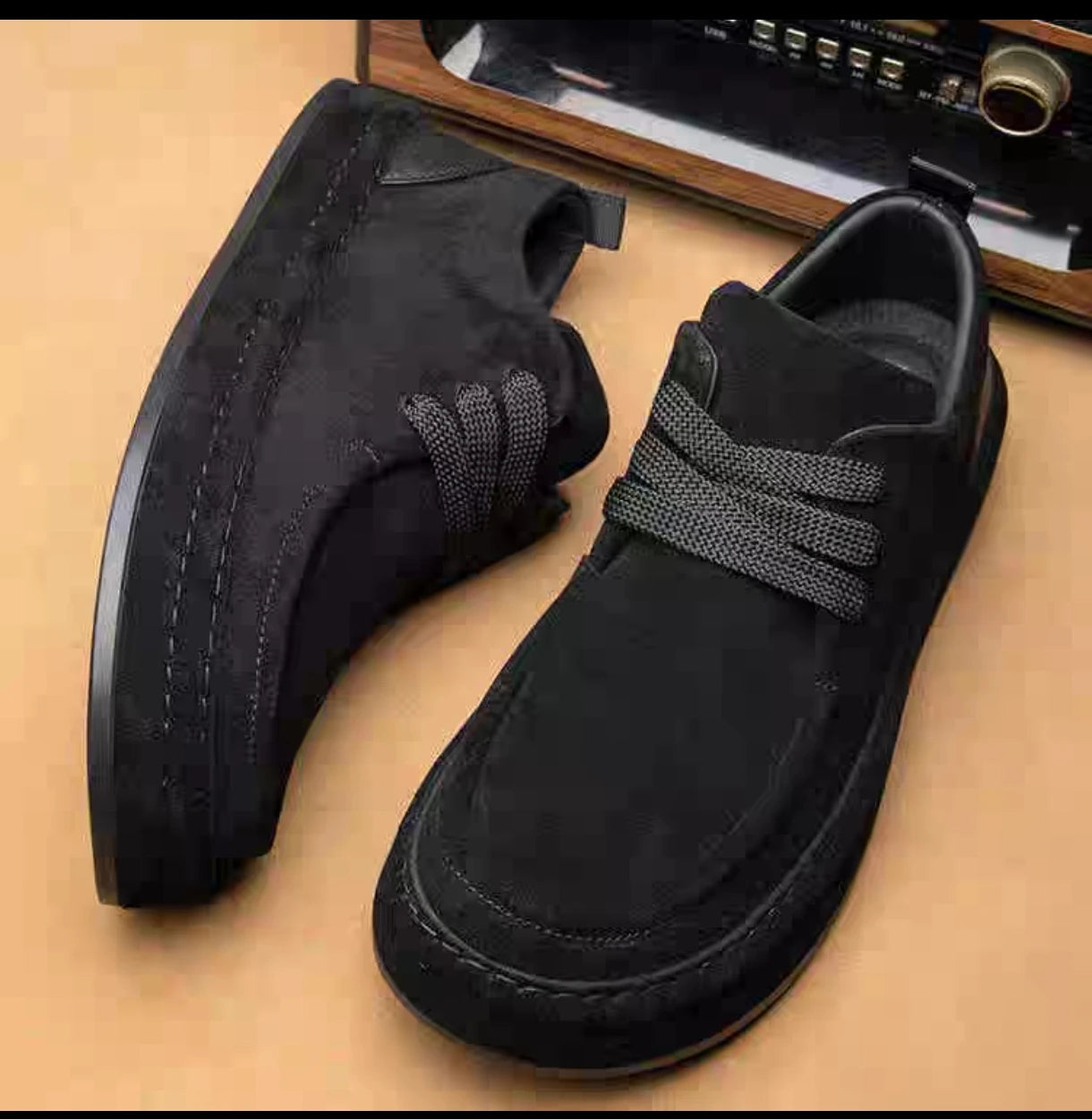 Férfi cipők Divatos barna alkalmi cipők Tartós velúr anyagból Kényelmes sétacipők Napi viseletre
