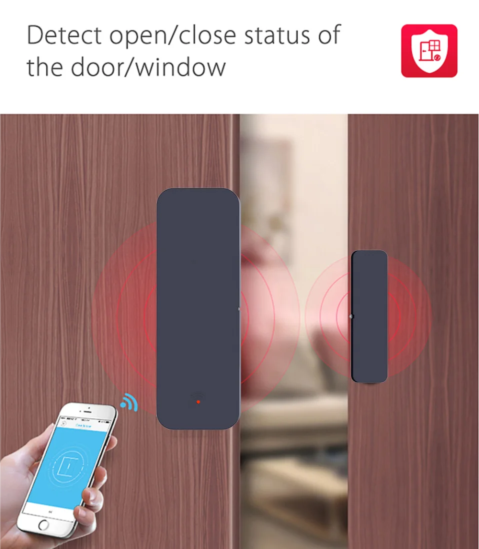 Tuya Zigbee 3.0 WiFi ajtóérzékelő ablakérzékelő szerződésérzékelő alkalmazás távirányító SmartLife Yandex Alexa-val működik