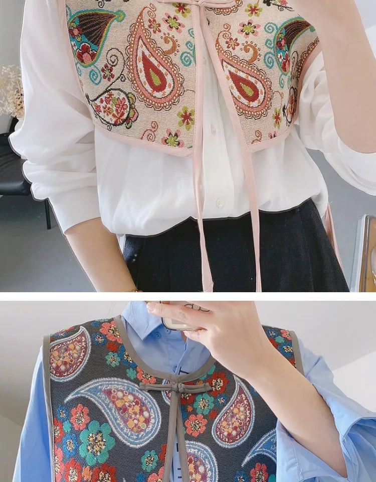 Mellények Női Hímzett Fűzős Sikkes Vintage Mindenféle Alkalmi Koreai Divat Nyári Klasszikus Elterjedt Mellény Harajuku Finom