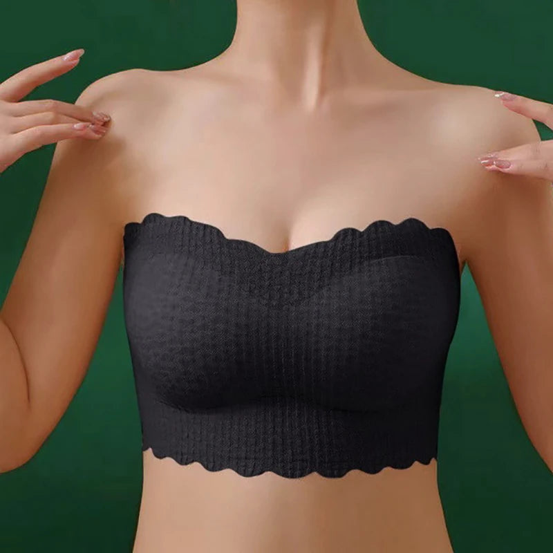 Szexi láthatatlan melltartócső felsők pánt nélküli melltartók varrat nélküli melltartó vezeték nélküli esküvői melltartó push up alsónemű női fehérnemű