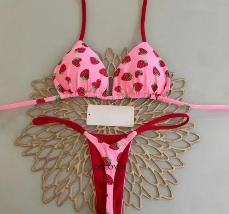 Új bikini női fürdőruha strandnyaralás fürdőruha leopárdmintás szexi bikini szett strandruha fürdőruha tanga fürdőruha biquinis