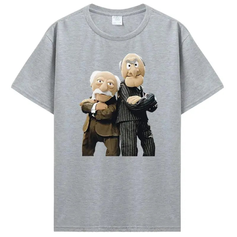 Statler and Waldorf fekete póló ruházat divat 100% pamut jó minőségű márkás pamut ing stílus menő ingek