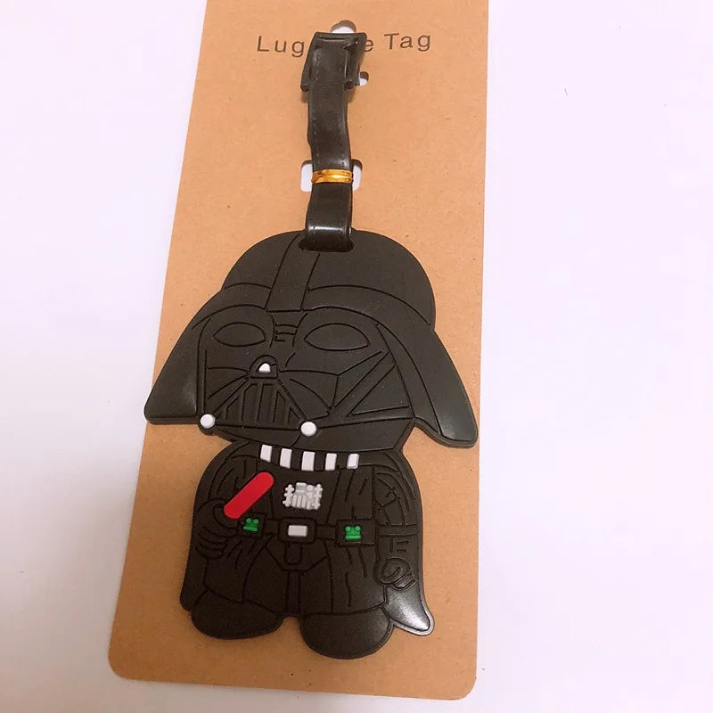 Star Wars utazó poggyászcímke rajzfilmfigura aranyos bőrönd azonosító címke beszállópoggyász címke divatos medál dísz ajándék