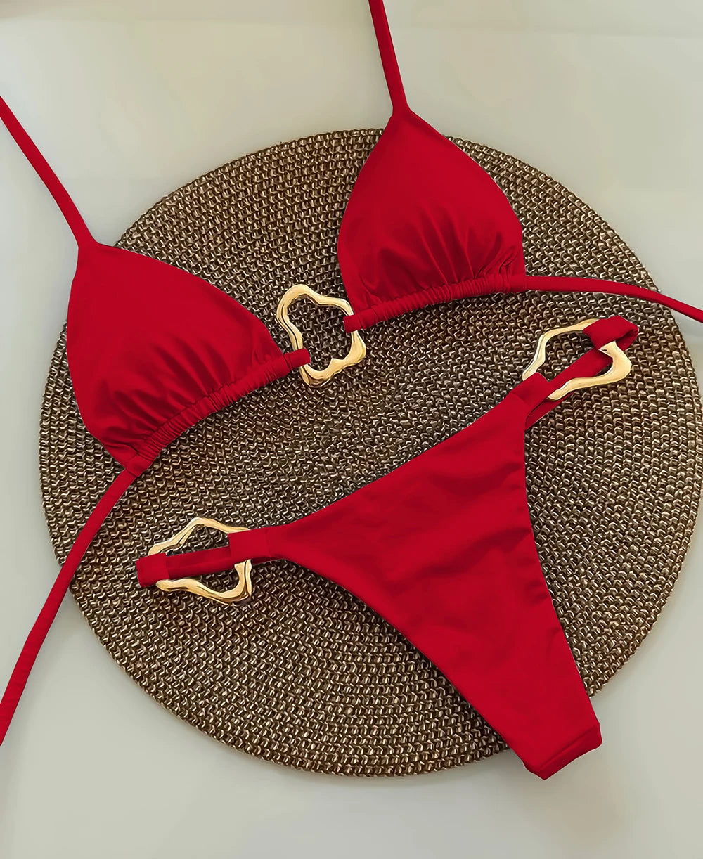 Szexi, pántnélküli, mikro bikini 2025 női fürdőruha, egyszínű, tanga bikinik, brazil strandruha, biquini női