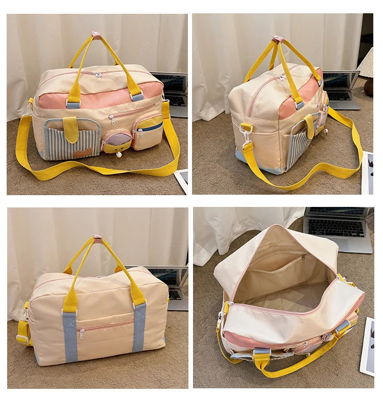 Könnyű poggyásztáska, nagy kapacitású utazótáska, edzőtermi táskák, jóga-fitnesz kézitáska, válltáska, hétvégi táska, éjszakai táska