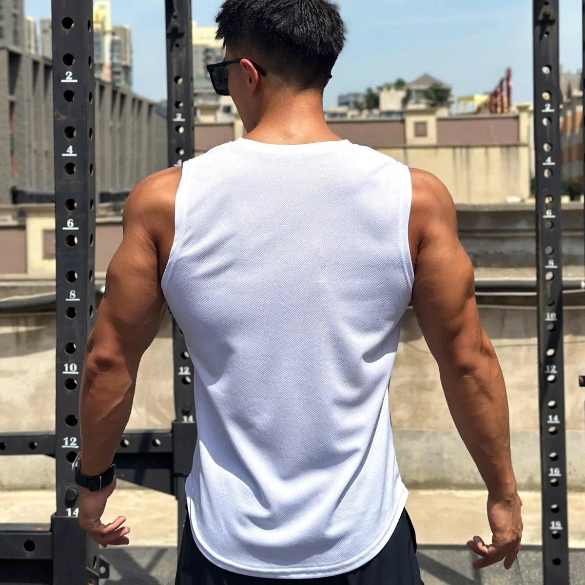 2025 Nyári Új Trend Férfi Tank Top Hálós  Sport Fitness  Ujjatlan Gyorsan Száraz