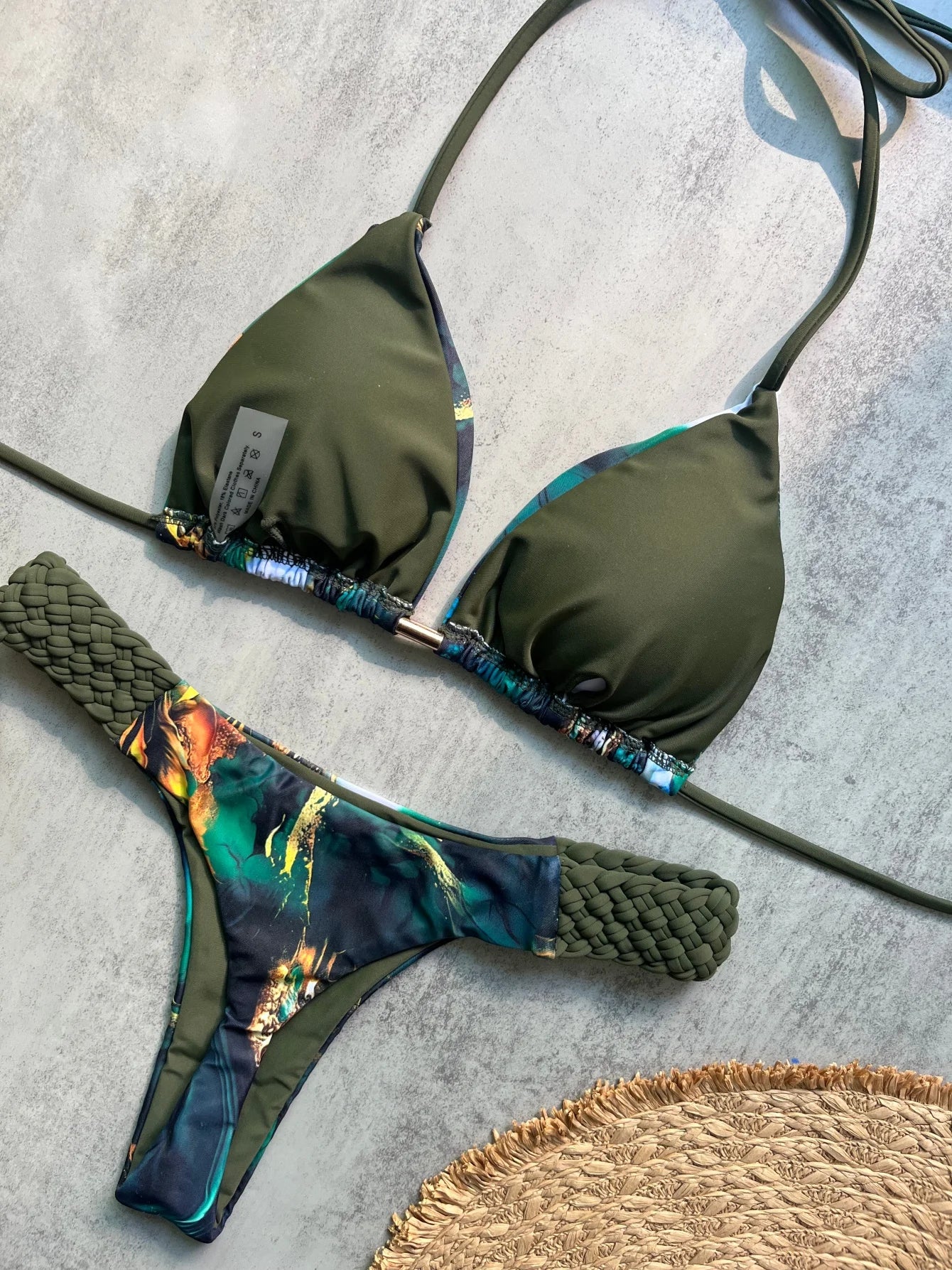 Micro Bikini Push Up Női Fürdőruhák 2026 Szexi Fürdőruha Brazil Bikini Szett Halter Biquini Fürdőruhák Nyomtatott Strandruha Női