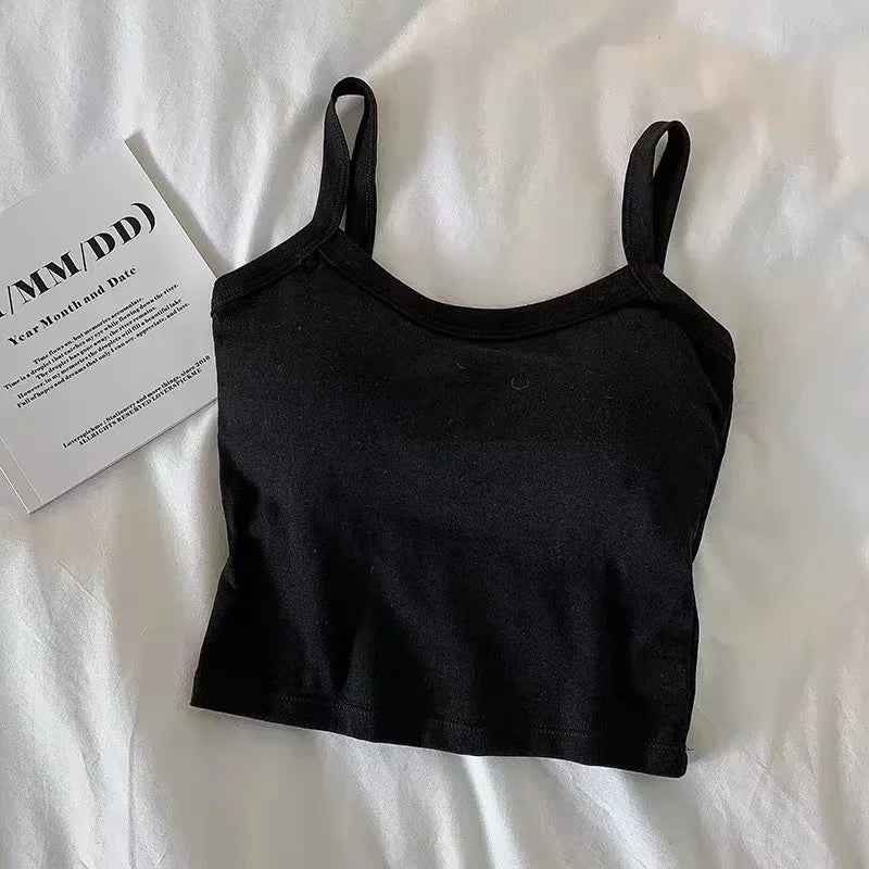 Crop Top Női Szexi Ujjatlan Felsők Divat Női Fehérnemű Női Kamiszole Lány Alap Póló Mellény Fehérnemű Melltartók Tube Topok Forró