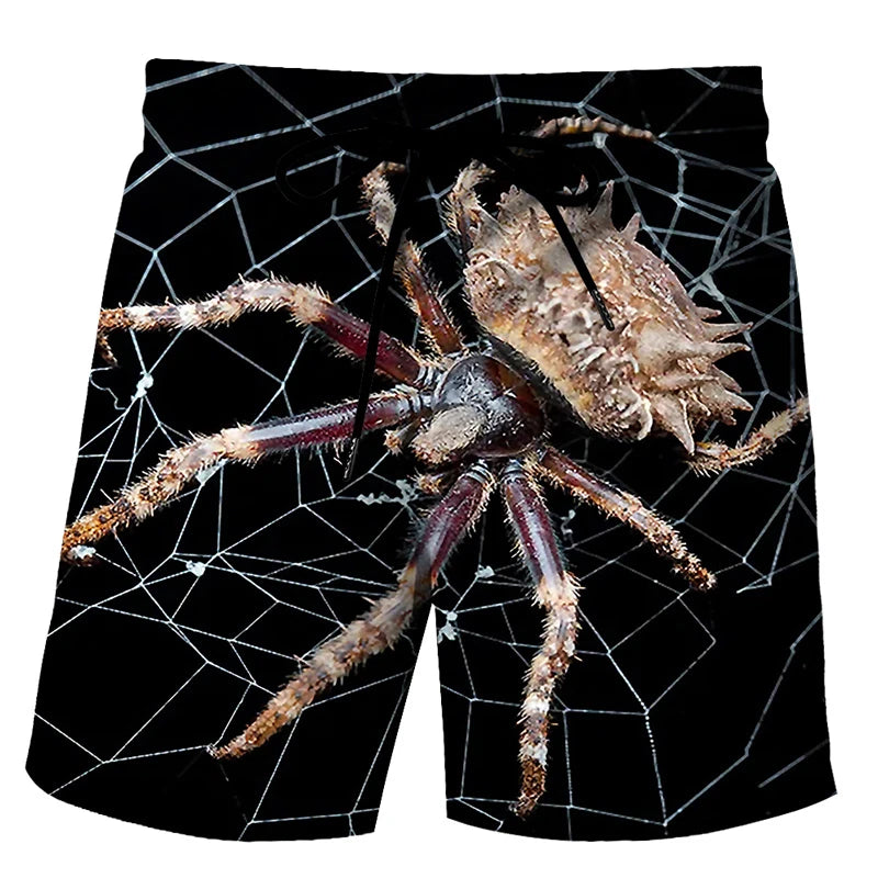 Vicces kacsa mintás férfi strandnadrág 3D mintás állatmintás boardshort