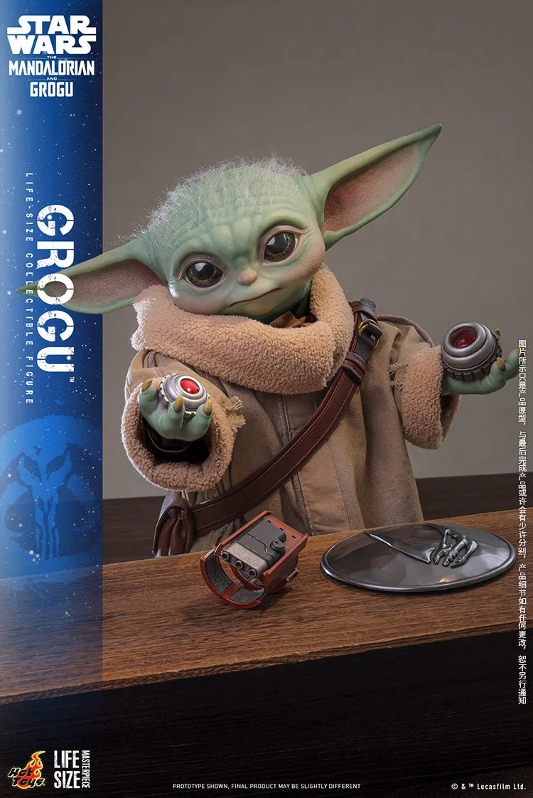 Hot Toys A Mandalóri Grogu Lms016 Grogu 1/6 37,5 cm-es filmes ajándéktárgy, asztali dísz, rajongói gyűjtemény