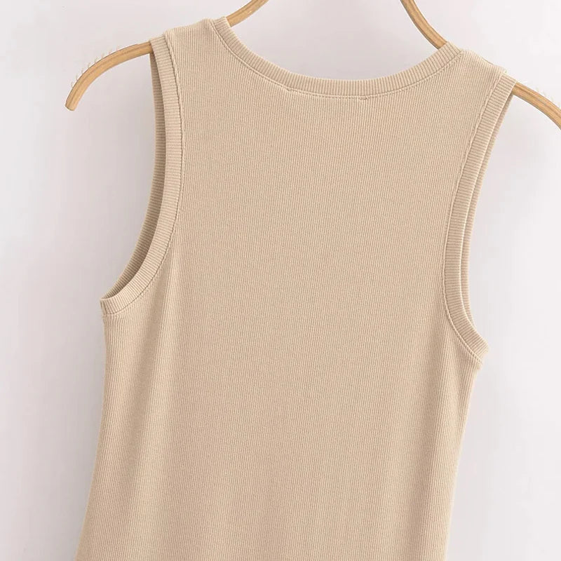HXAO Női fekete hosszú ruhák 2025 tavaszi ujjatlan elegáns ruhák divatos hétköznapi vintage party khaki ruhák Vestidos