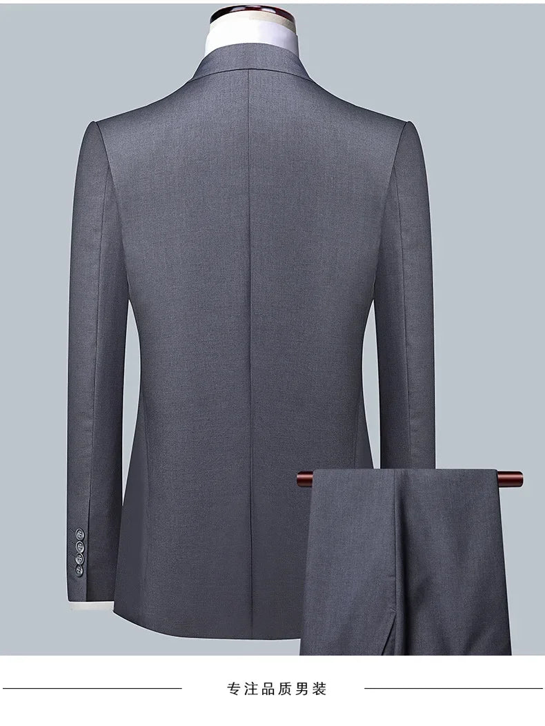 Férfi öltöny Butik Üzleti (Blazer + Mellény + Nadrág) Úri Esküvői Hétköznapi Professzionális Formális öltöny 3 részes M-6XL