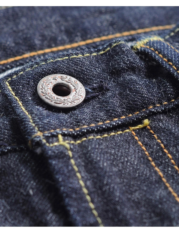 Piros Tornado Customized Tapered Jeans 14oz Selvedge Denim Nadrág Sanforized