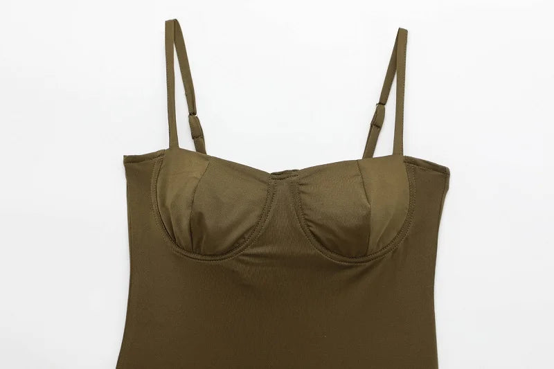 MUJER Szexi szatén body Női Hát nélküli Bustier Top Női Szexi Ruhák Fehérnemű Bodyk Női Ujjatlan Női Top Body