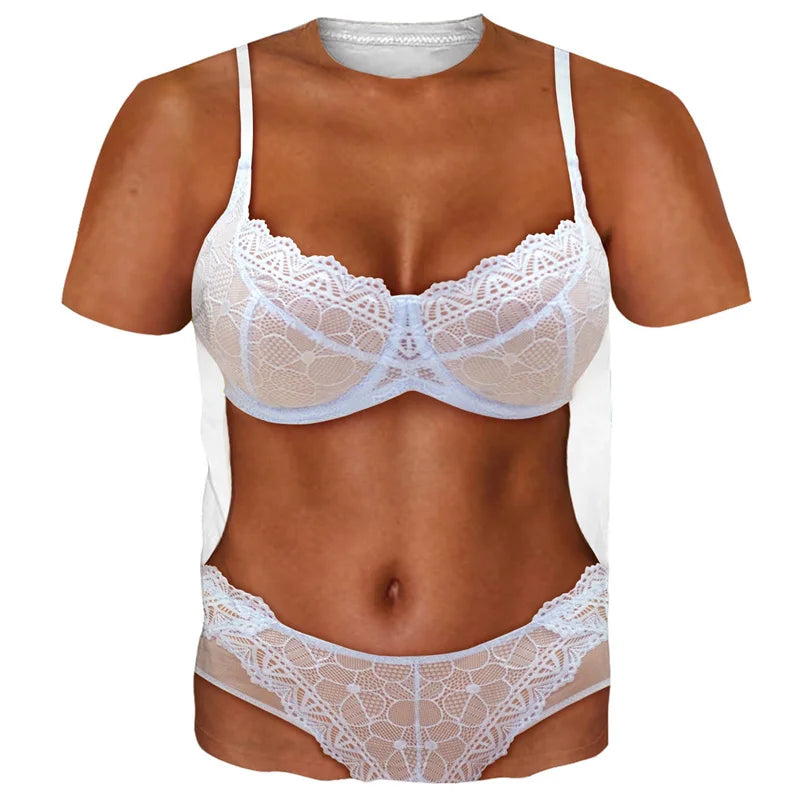 Vicces bikini   női , férfi póló