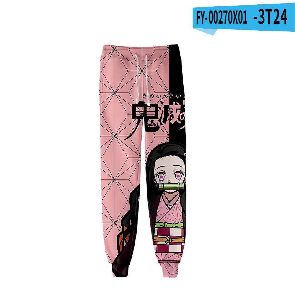 Kimetsu No Yaiba Tomioka Giyuu Fiú Lány Hosszú Nadrág Demon Slayer Melegítőnadrág Férfi Női Anime Rajzfilm Sportruházat