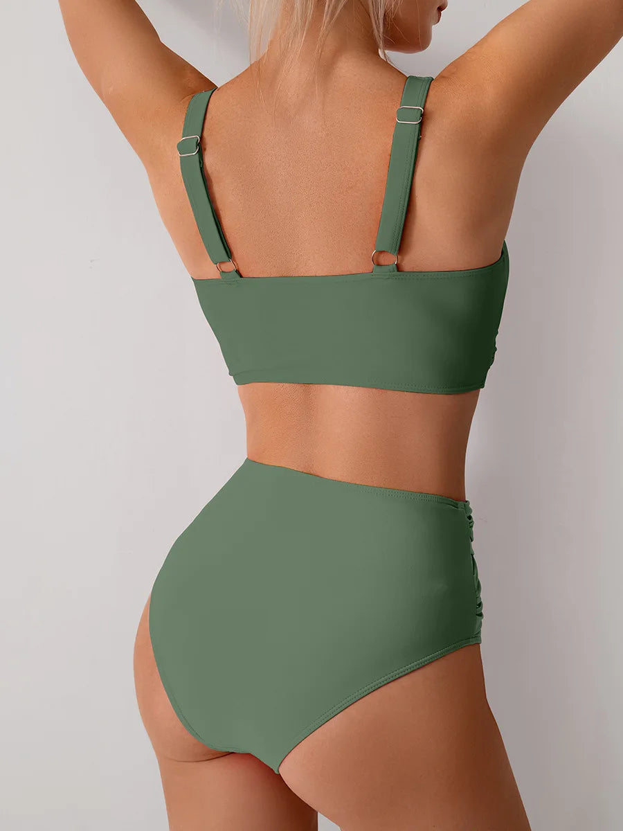 Nyári szexi bikinik push up fürdőruhák női fürdőruha női strandruhákhoz fürdőruhák magas derekú bikiniszett medencefürdőző