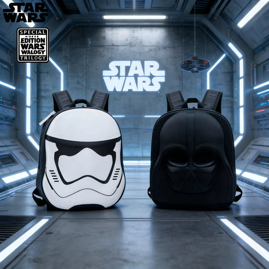 STAR WARS 3D sztereó, rajzfilm hátizsák, Darth Vader, Fehér Katona, anime kiegészítők, ajándékok