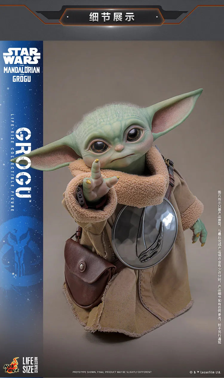 Hot Toys A Mandalóri Grogu Lms016 Grogu 1/6 37,5 cm-es filmes ajándéktárgy, asztali dísz, rajongói gyűjtemény