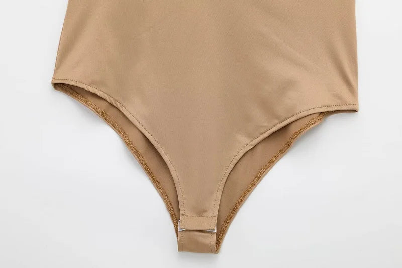 MUJER Szexi szatén body Női Hát nélküli Bustier Top Női Szexi Ruhák Fehérnemű Bodyk Női Ujjatlan Női Top Body