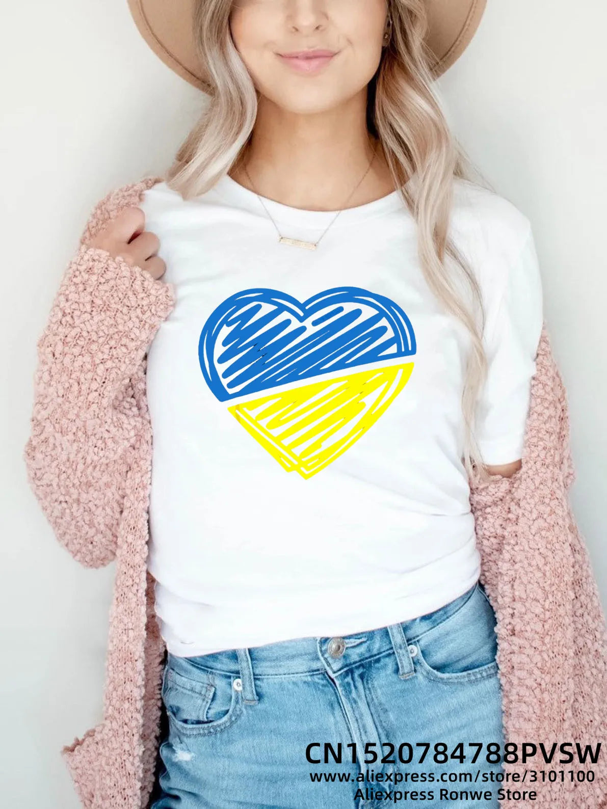 Szívverés Kék Sárga Női Nyomtatott Póló Lány Y2K Rövid Ujjú Póló Felsők Női 90-es Évek Sweetingek Női Harajuku Ruházat