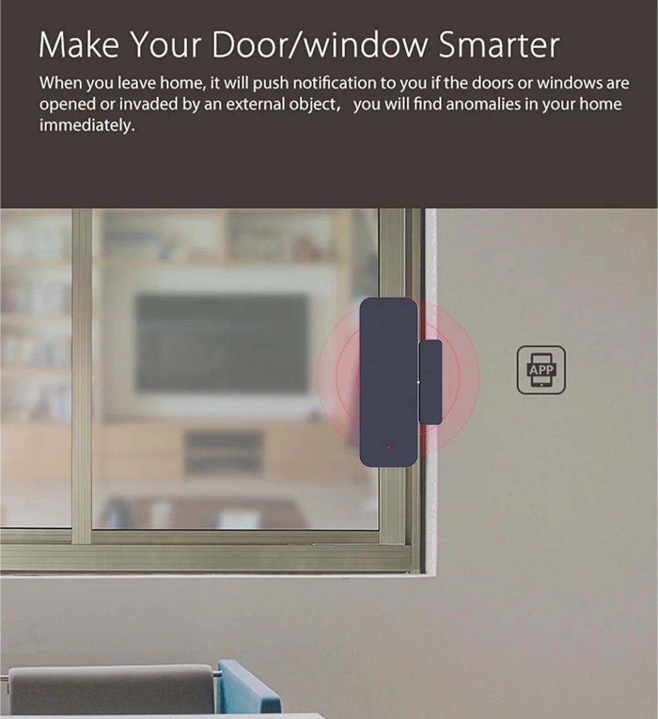 Tuya Zigbee 3.0 WiFi ajtóérzékelő ablakérzékelő szerződésérzékelő alkalmazás távirányító SmartLife Yandex Alexa-val működik